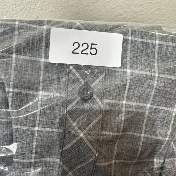 Orvis Check Plaid Shirt Size M Gray Short Sleeve Button Down Casual Shirt - Picture 9 of 9